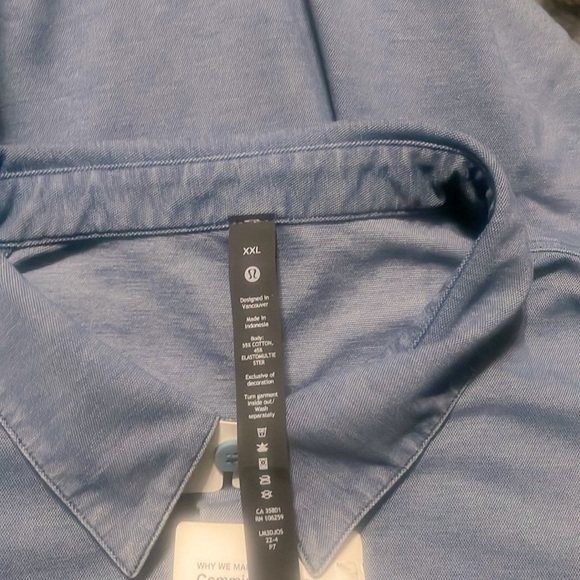 NWT Lululemon Commission Long-Sleeve Shirt Men’s Sz XXL ($128) - Picture 7 of 7